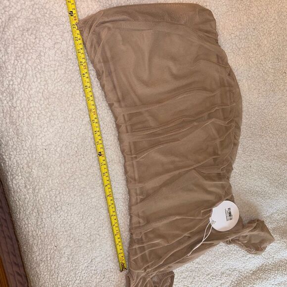 Princess Polly Women’s Charvi Mini Dress Light Tan Brown Size 8 NWT - Picture 7 of 10